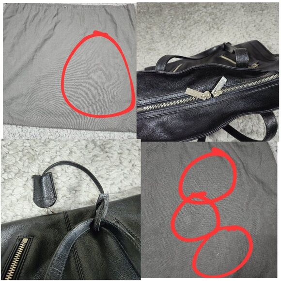 READ Alexander McQueen Leather Skull Padlock Zip Around Biker Bag Black - Picture 15 of 16